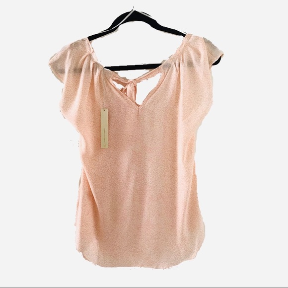 LC Lauren Conrad Pleated Top (Rose Rust) [XS] - Picture 2 of 4